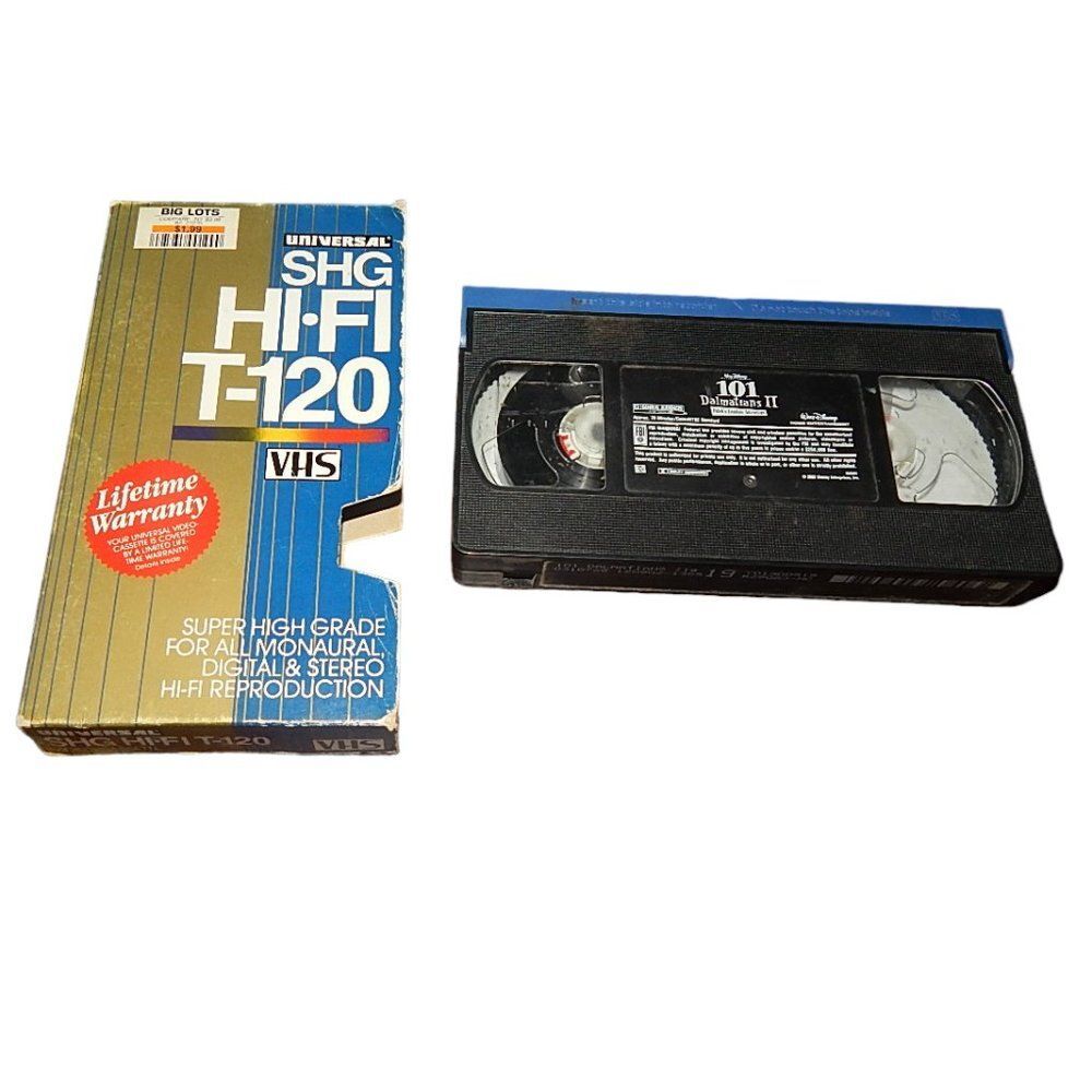 Walt Disney's 101 Dalmatians II: Patch's London Adventure vintage VHS